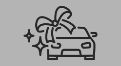 Fahrzeug mit Geschenkschleife als Symbol für die Übernahme des BMW.
